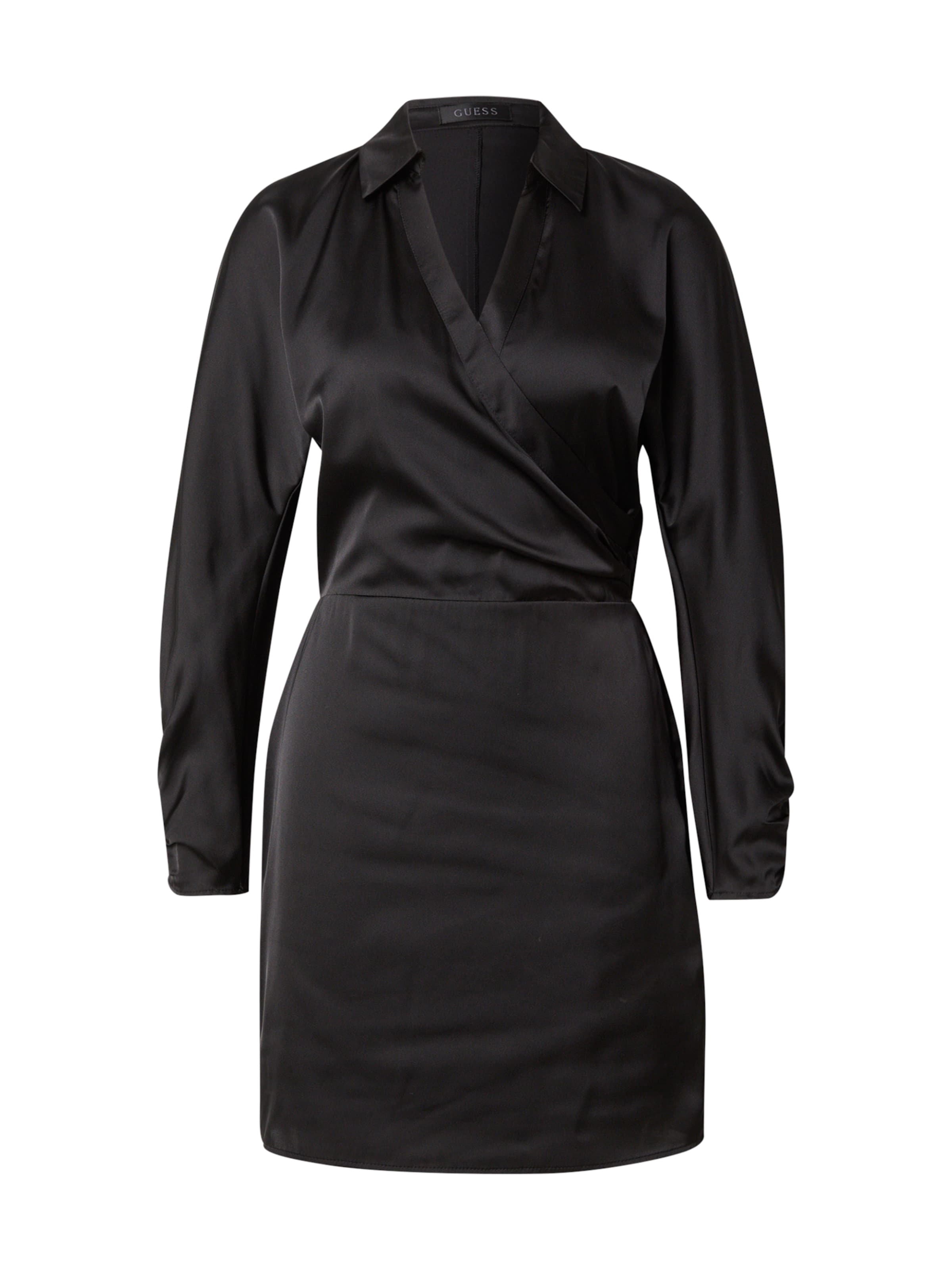 GUESS Платье-рубашка 'TANYA' в Черный: спереди