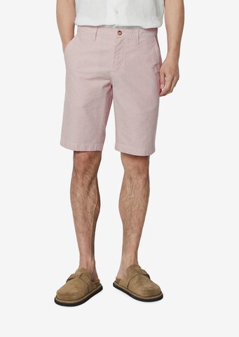 Marc O'Polo Regular Chino Pants 'Reso' in Pink: front