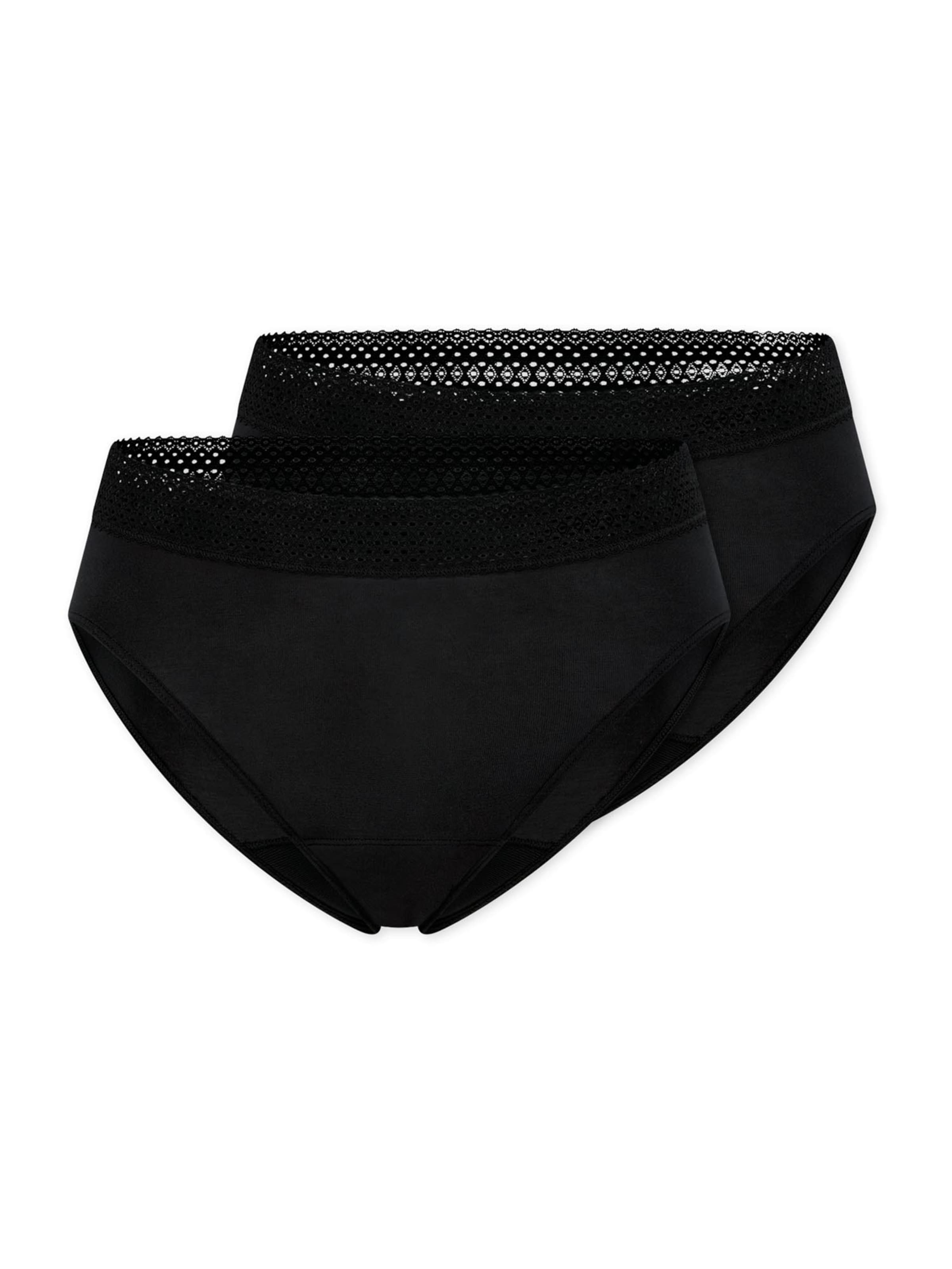 SCHIESSER Periodenslip ' Schiesser Care ' in Schwarz: Vorderseite