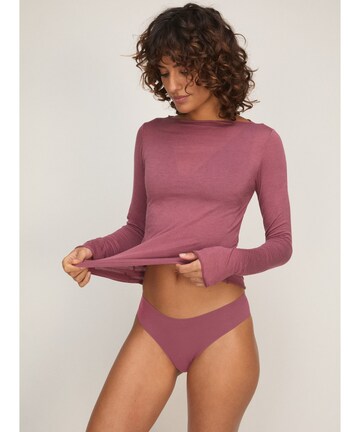 Hunkemöller Top 'Boatneck with Cashmere' in Pink: Vorderseite
