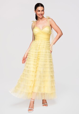Ombre Abendkleid in Gelb