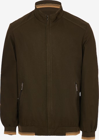 HOBUS Between-Season Jacket in Green: front