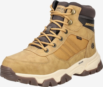 Dockers by GerliČizme na vezanje - žuta boja: prednji dio