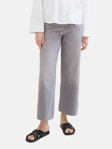 TOM TAILOR Wide leg Jeans in Grey: front