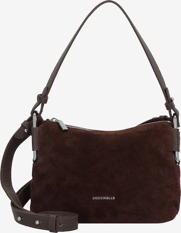 Borsa a spalla 'Rebekka' di Coccinelle in marrone: frontale