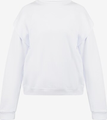 Sweat-shirt MYMO en blanc : devant