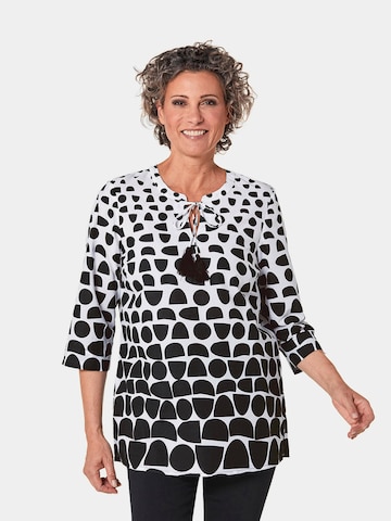 Goldner Blouse in Zwart: voorkant