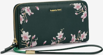 Portamonete 'Pomelo Best Portemonnaie Damen mit Blumenprint' di Pomelo Best in verde: frontale