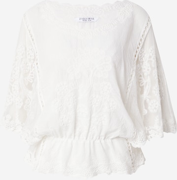ZABAIONE Blouse 'Fa44ncy' in White: front
