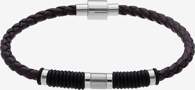 Lucardi Armband 'Statement' in Onesize in schwarz / silber, Produktansicht