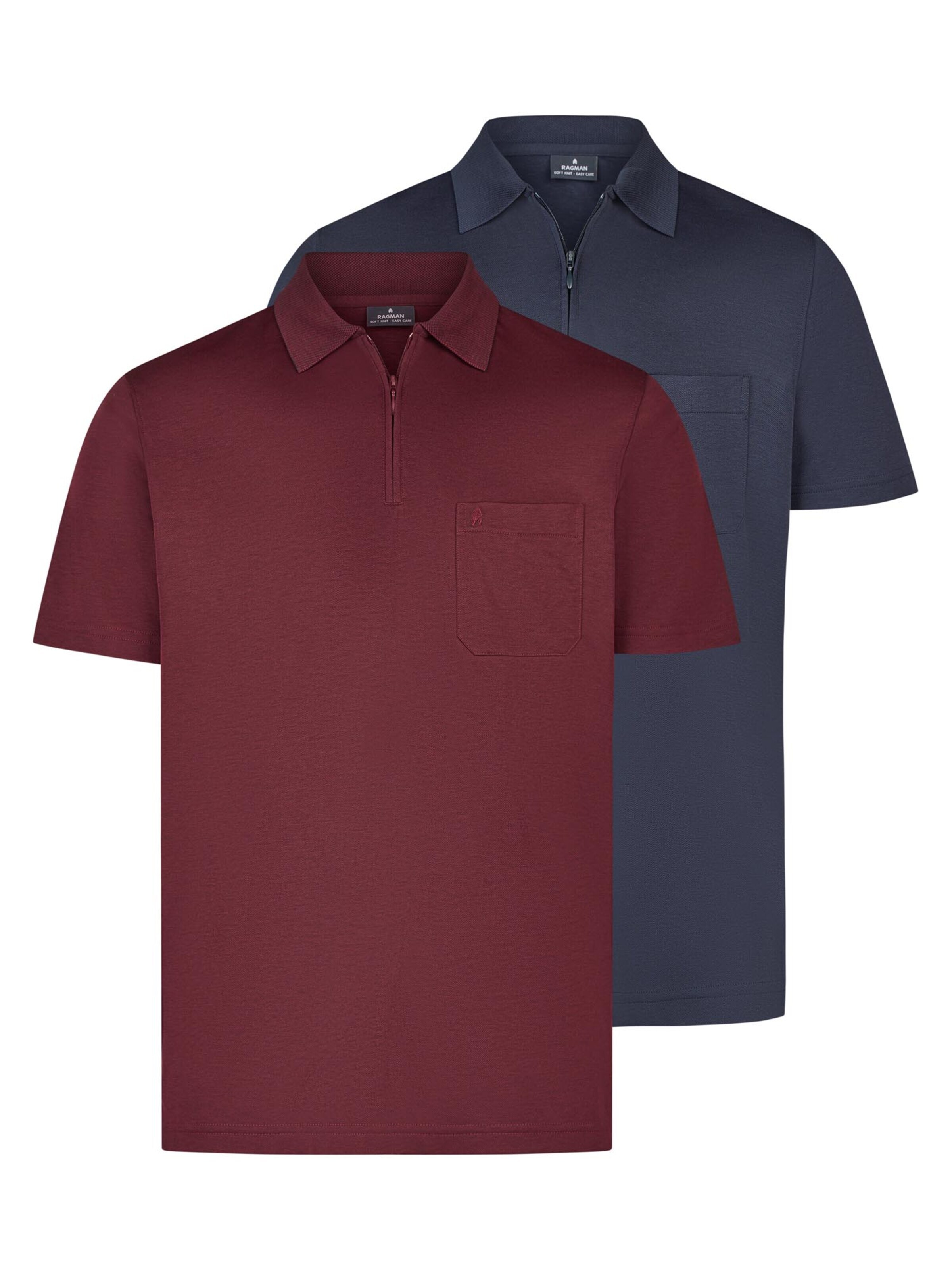 Ragman Shirt 'Basic' in Red: front
