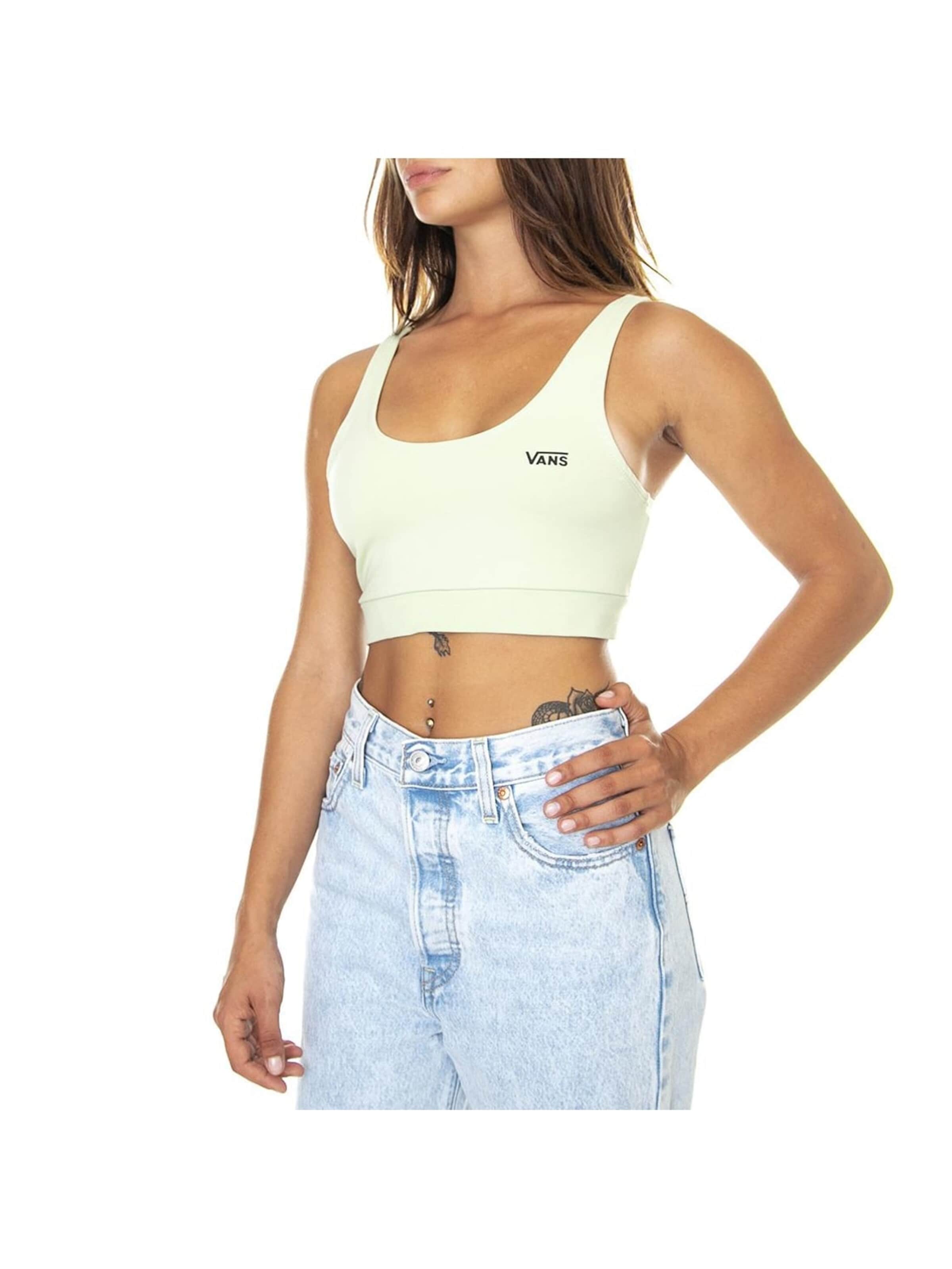 VANS Top 'Wm Flying V Bralette Celadon Green Top' w kolorze zielony