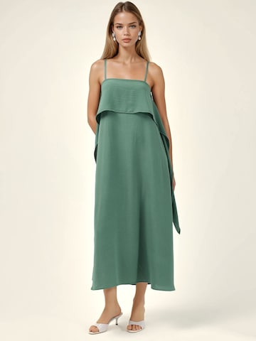 Hiccup - Vestido em verde: frente