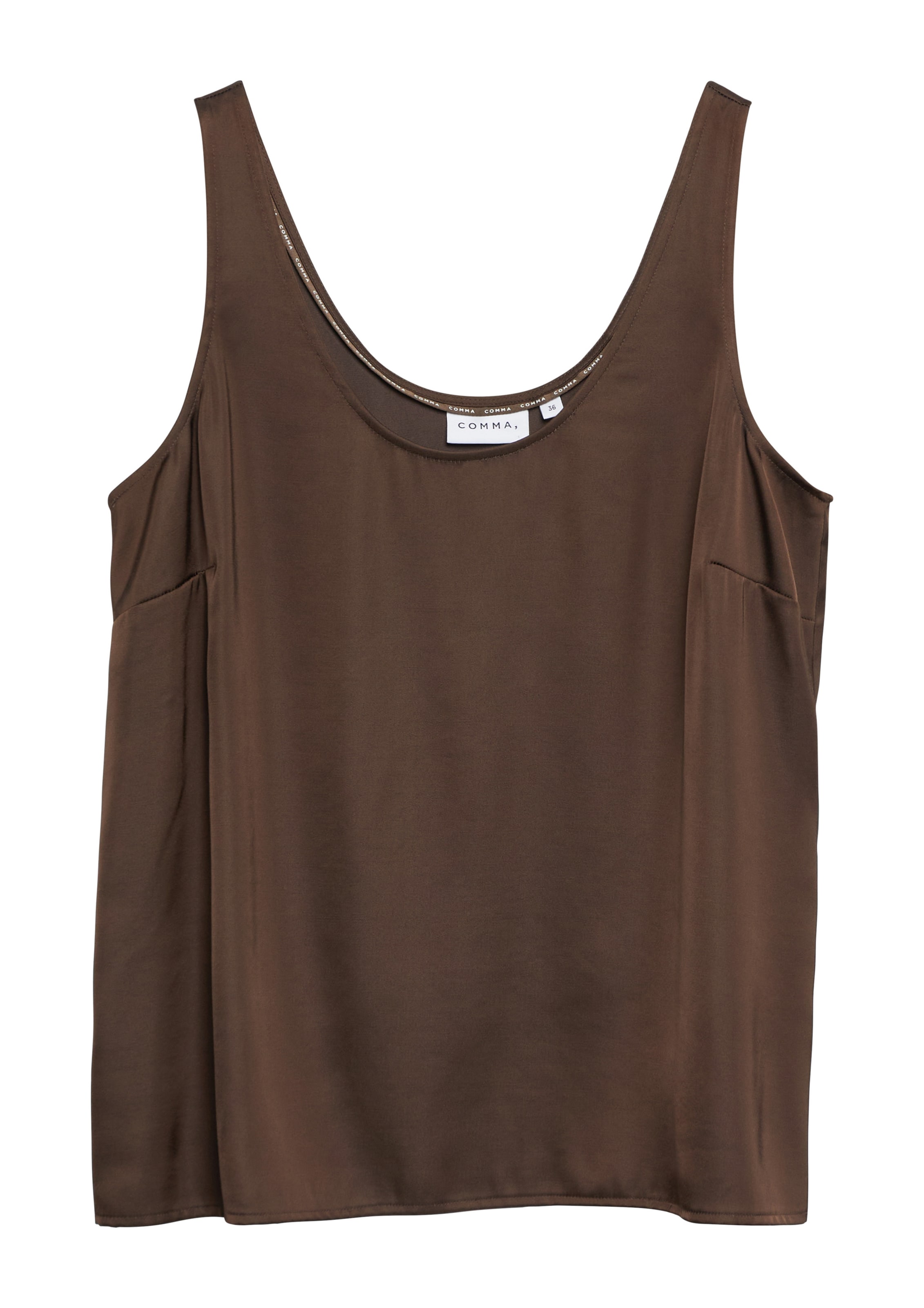 COMMA Bluse in Braun: Vorderseite