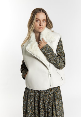 Gilet DreiMaster Vintage en blanc : devant