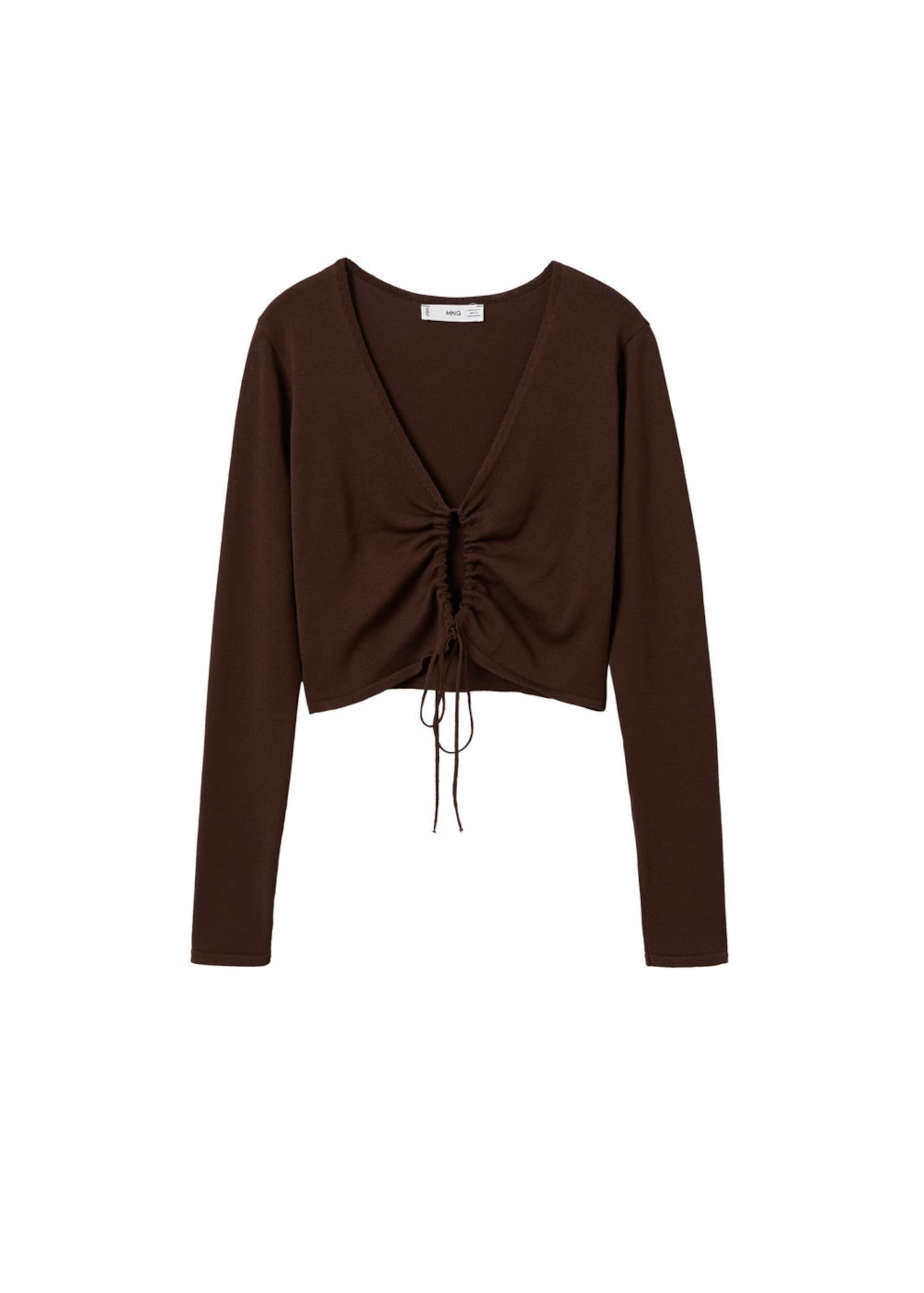 MANGO Pullover 'Furio' in Braun: Vorderseite