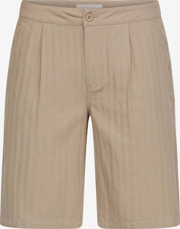 BLEND - Calças com pregas 'BHMorgan' em bege: frente