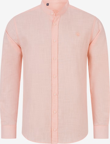 Indumentum Regular fit Button Up Shirt in Pink: front