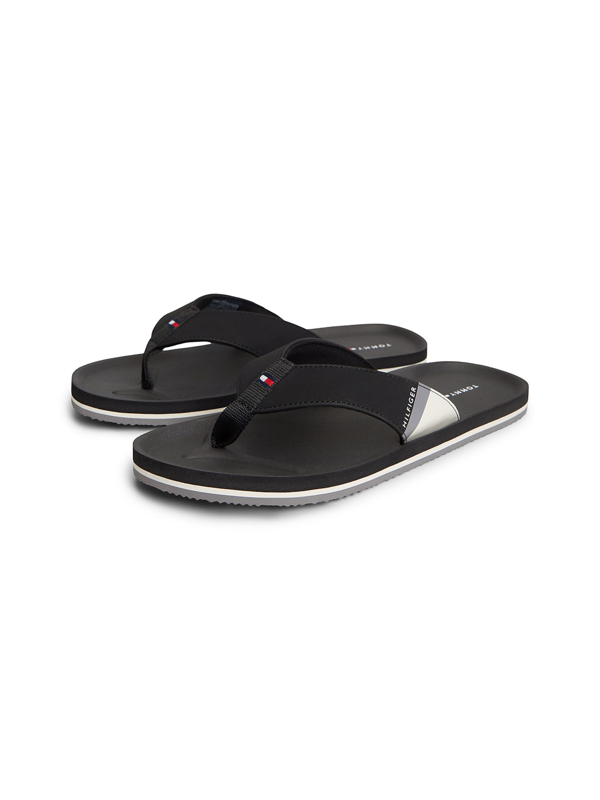 TOMMY HILFIGER T-bar sandals in Black