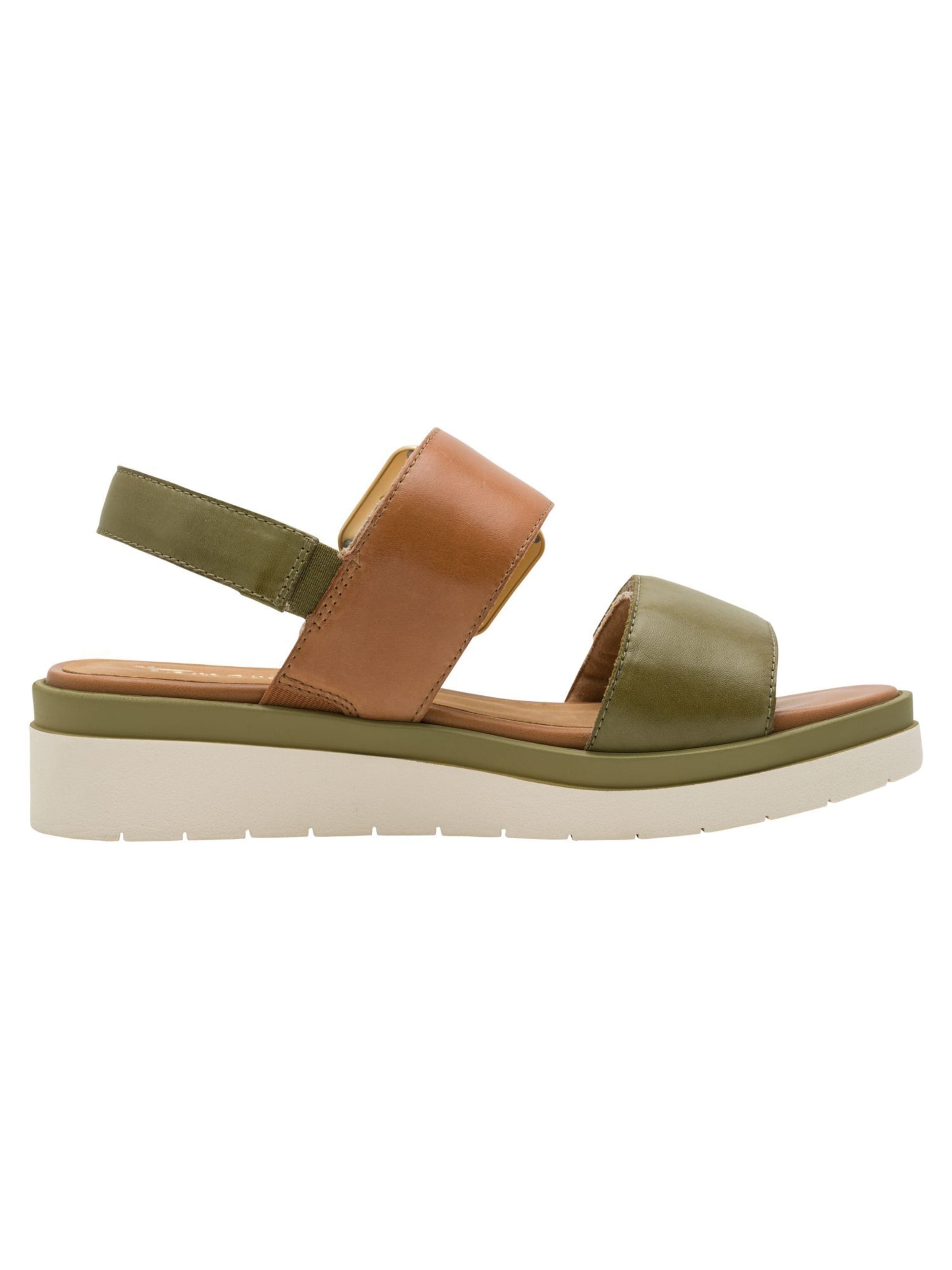 Sandales Tamaris en vert