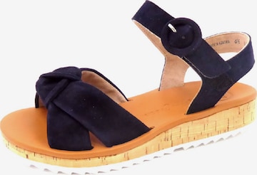 Paul Green Strap Sandals in Blue: front