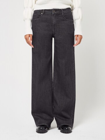 Gang Wide leg Jeans in Black: front