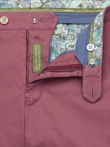 Regular Pantalon chino 'Chicago 1-5039' MEYER en rouge