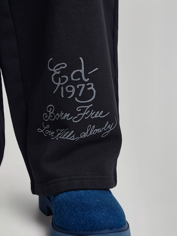 Ed Hardy - Pierna ancha Pantalón en negro