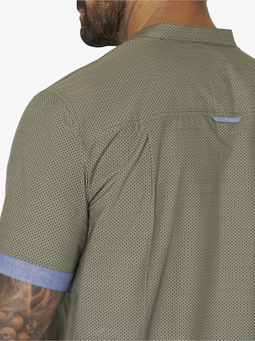 Jan Vanderstorm Comfort fit Button Up Shirt 'Laason' in Green