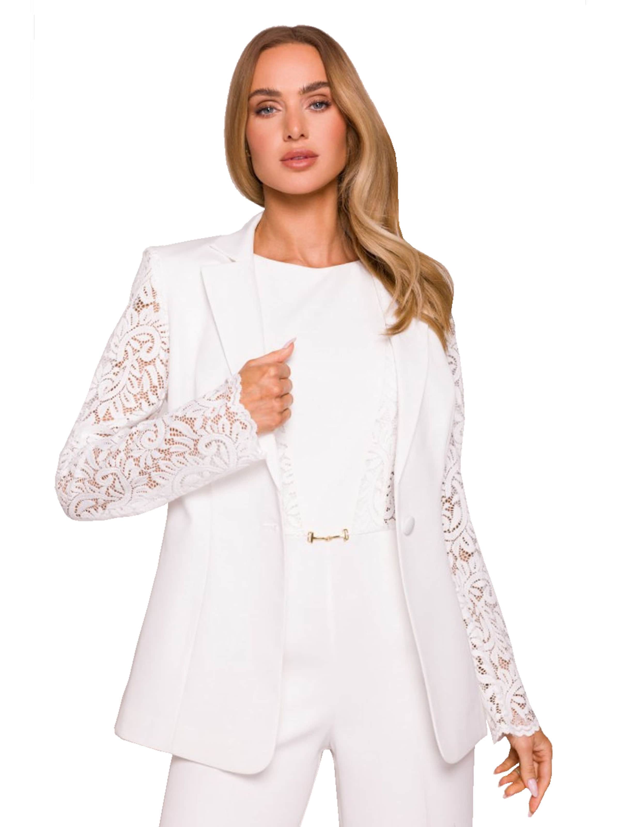 Numoco Blazer 'Gerda'‌‌‌‌‌‌‌‌‌ in Weiß