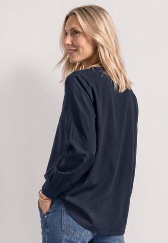 STREET ONE Split Neck Tunika in Blau
