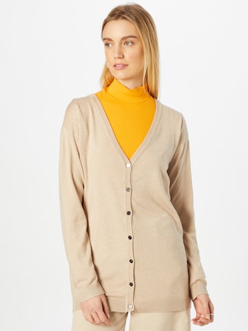 PULZ Jeans Strickjacke 'Sara' in Beige: predná strana