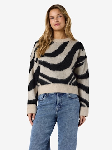 Noisy may - Jersey 'NMSOFF' en gris: frente