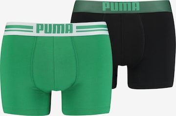 Boxers PUMA en vert : devant