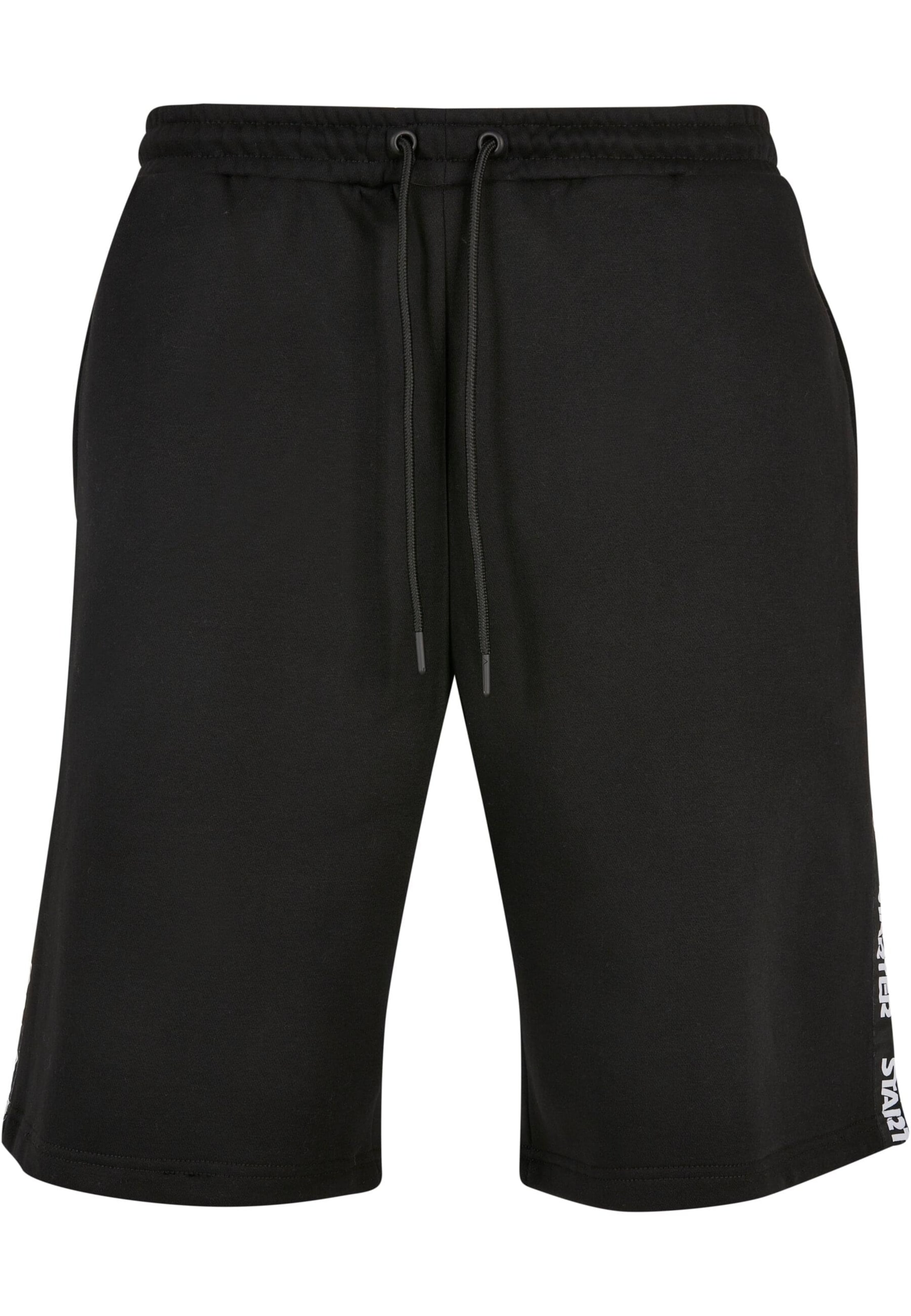 Starter Black Label Loosefit Shorts in Schwarz: Vorderseite
