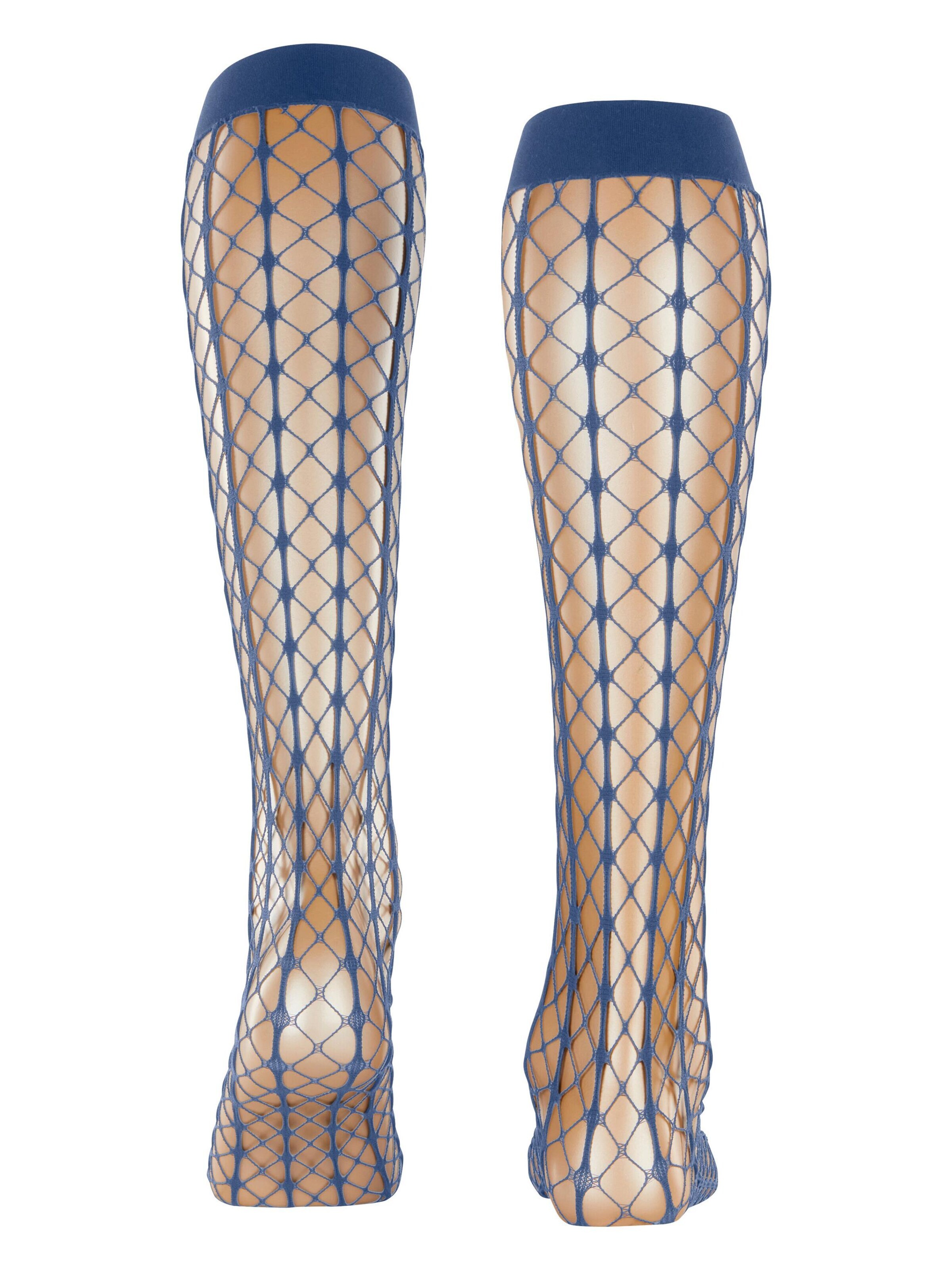 FALKE Overknee Strümpfe 'Paradise Net'‌‌‌‌‌‌ in Blau