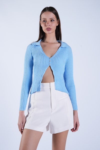 Trend Alaçatı Stili Cardigan i S i himmelblå, Produktvisning