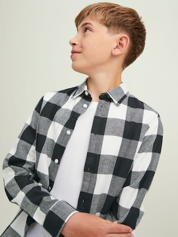 Jack & Jones Junior Regular Fit Skjorte 'Gingham' i hvit