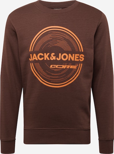 JACK & JONES Sportisks džemperis 'PILOU', krāsa - tumši brūns / oranžs, Preces skats