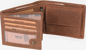 Benthill Wallet in Brown: front