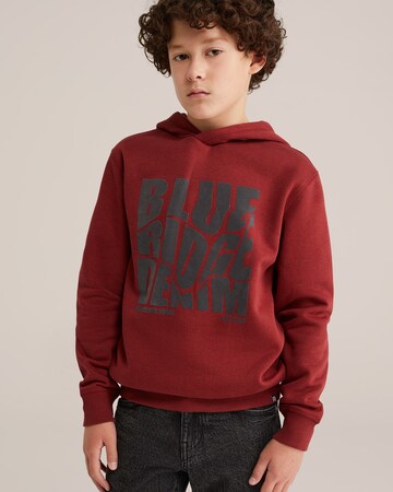 Sweat WE Fashion en rouge : devant