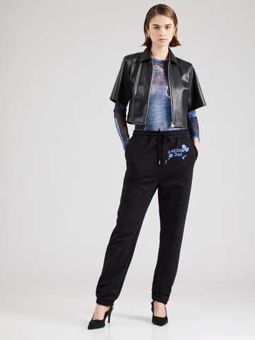Moschino JeansTapered Hlače - crna boja