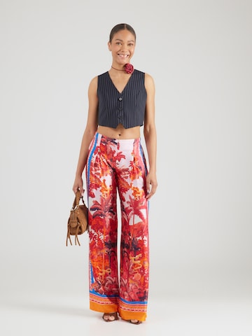 miss goodlife Широкий Брюки со складками 'Secret Jungle' в Ярко-розовый