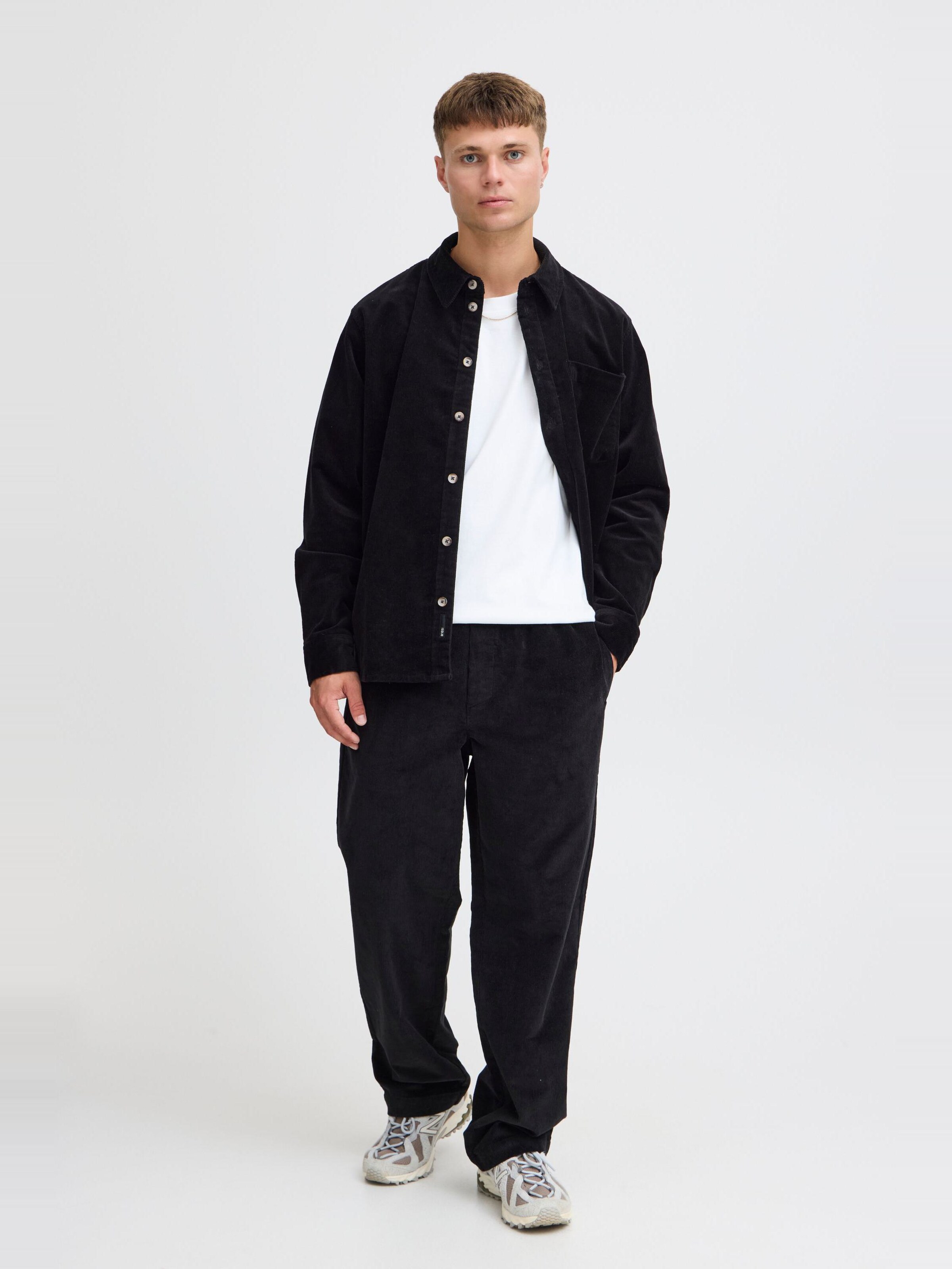 Regular Pantalon chino !Solid en noir