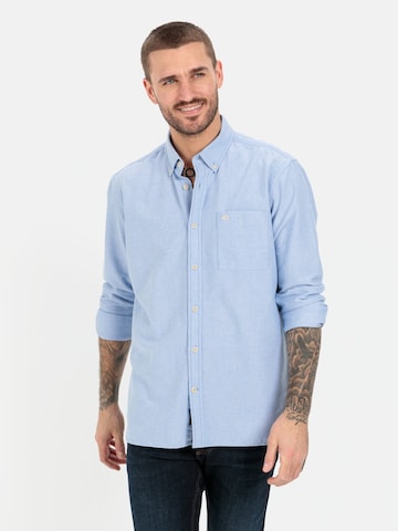 CAMEL ACTIVE Regular fit Button Up Shirt in Blue: front