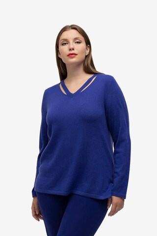 Pull-over Ulla Popken en bleu : devant