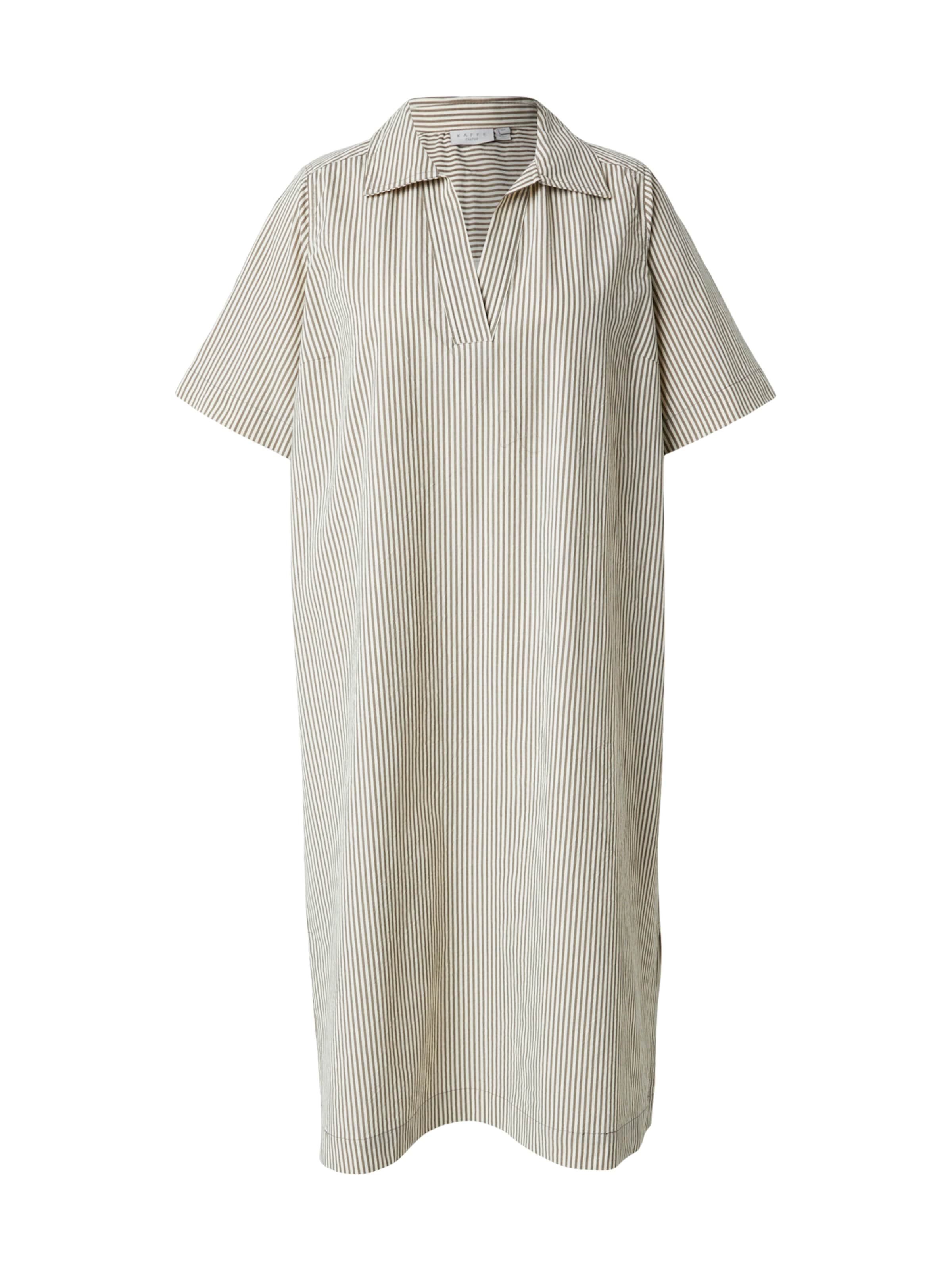KAFFE CURVE Dress in Beige: front