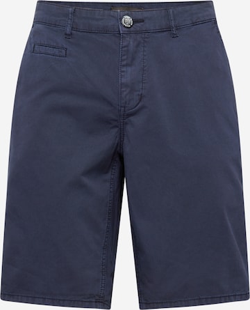 CAMP DAVID Regular Chino Pants in Blue: front