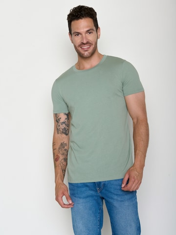T-Shirt 'Guide Basic' GREENBOMB en vert : devant