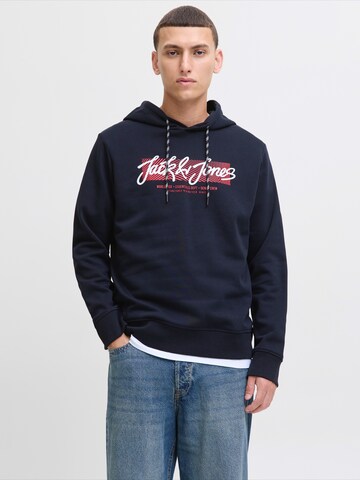 JACK & JONES Majica 'JJURBAN' | modra barva: sprednja stran